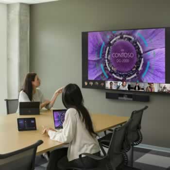 All-in-one videoconferentie-oplossing (camera, luidspreker en microfoon) in kleine vergaderruimte (of huddle space)